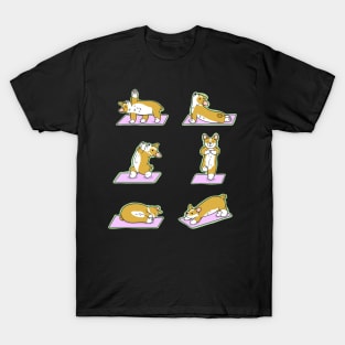 Cute Corgi Yoga T-Shirt